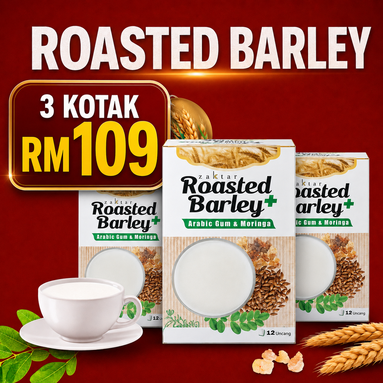 Roasted Barley 3 Kotak